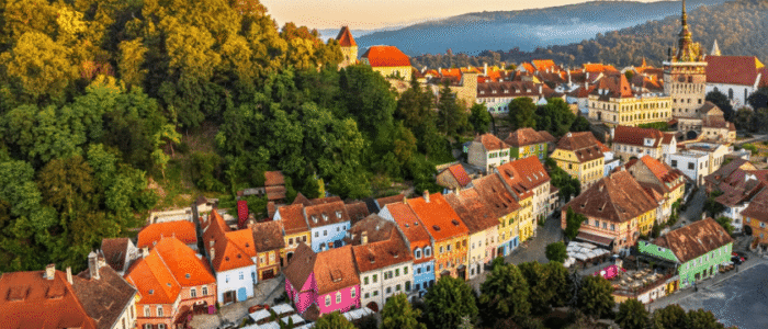 sighisoara cetatea panorama